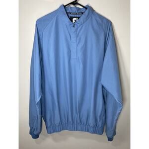FootJoy DryJoys Long Sleeve Pullover 1/4 Snap Windbreaker Golf Jacket Men Medium